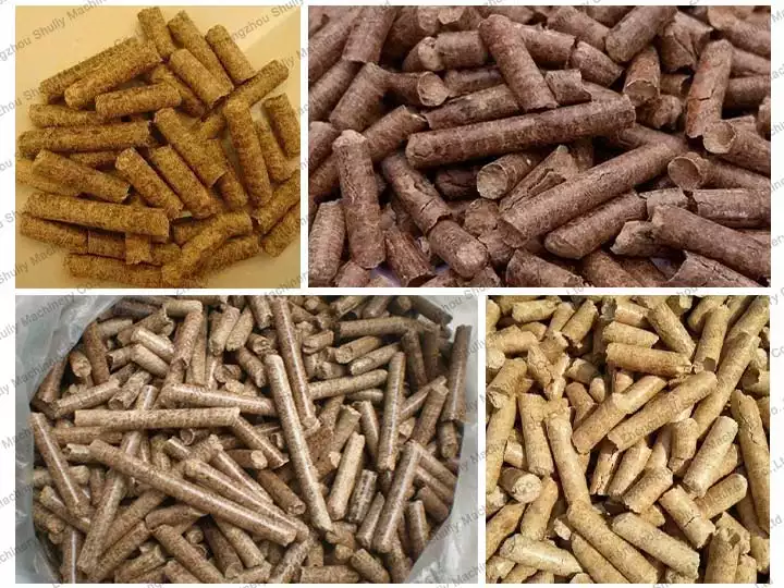 Biomass wood pellets